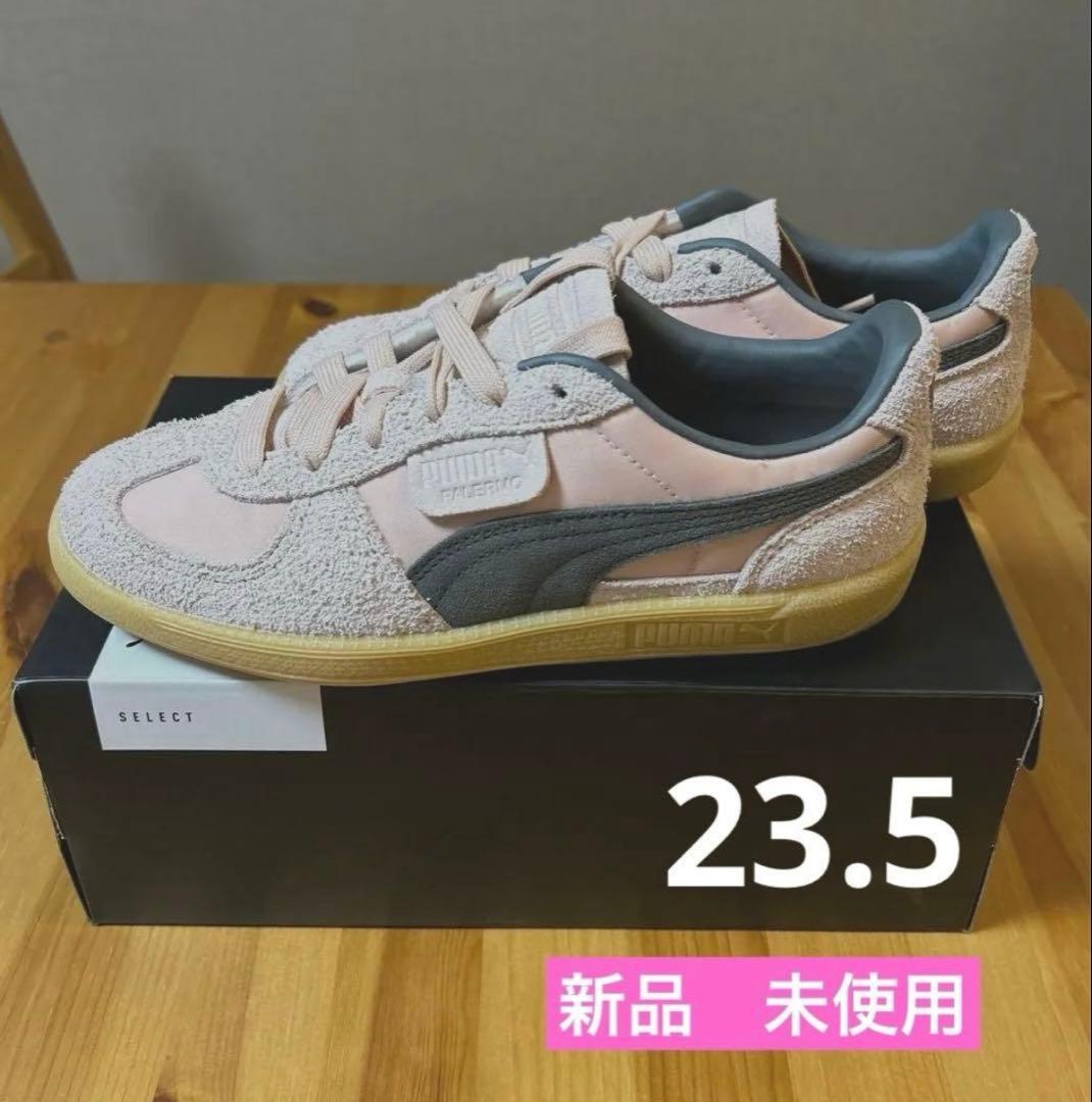 【新品】PUMA パレルモ　スニーカー ピンク/グレー　百々千晴　ヘアリー GS