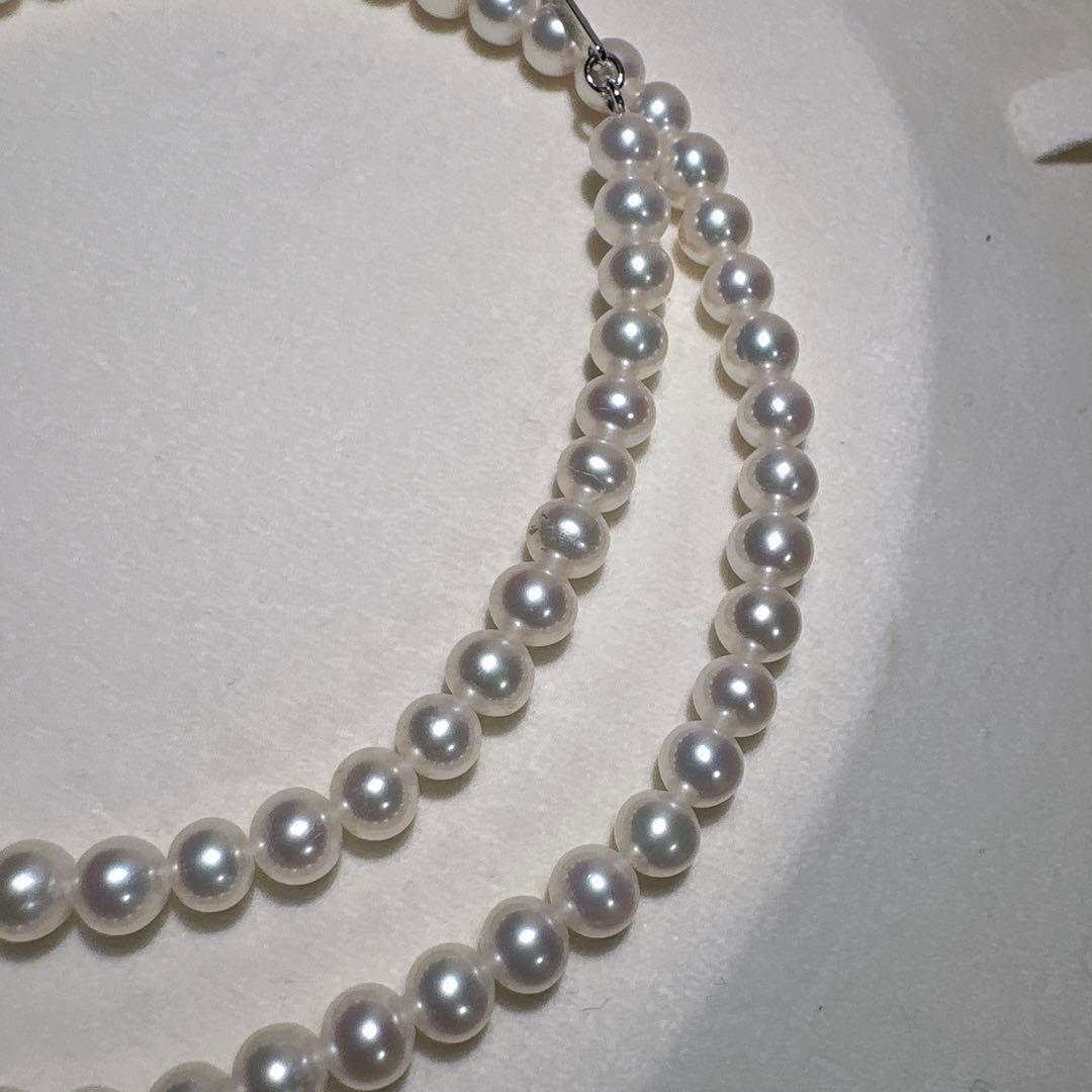 タサキ✨本真珠 ベビーパールネックレス 約41.5cm 約4.5-4.8mm