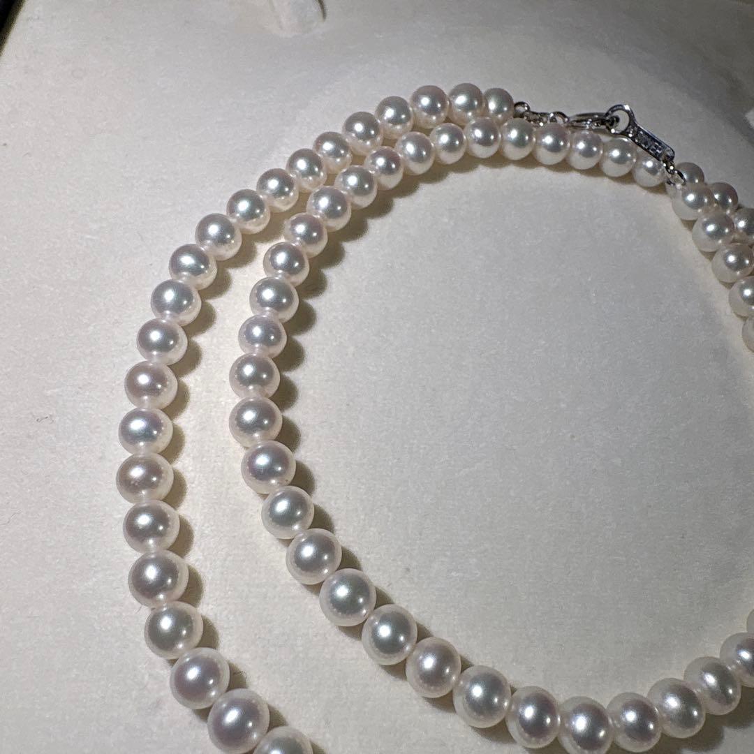 タサキ✨本真珠 ベビーパールネックレス 約41.5cm 約4.5-4.8mm