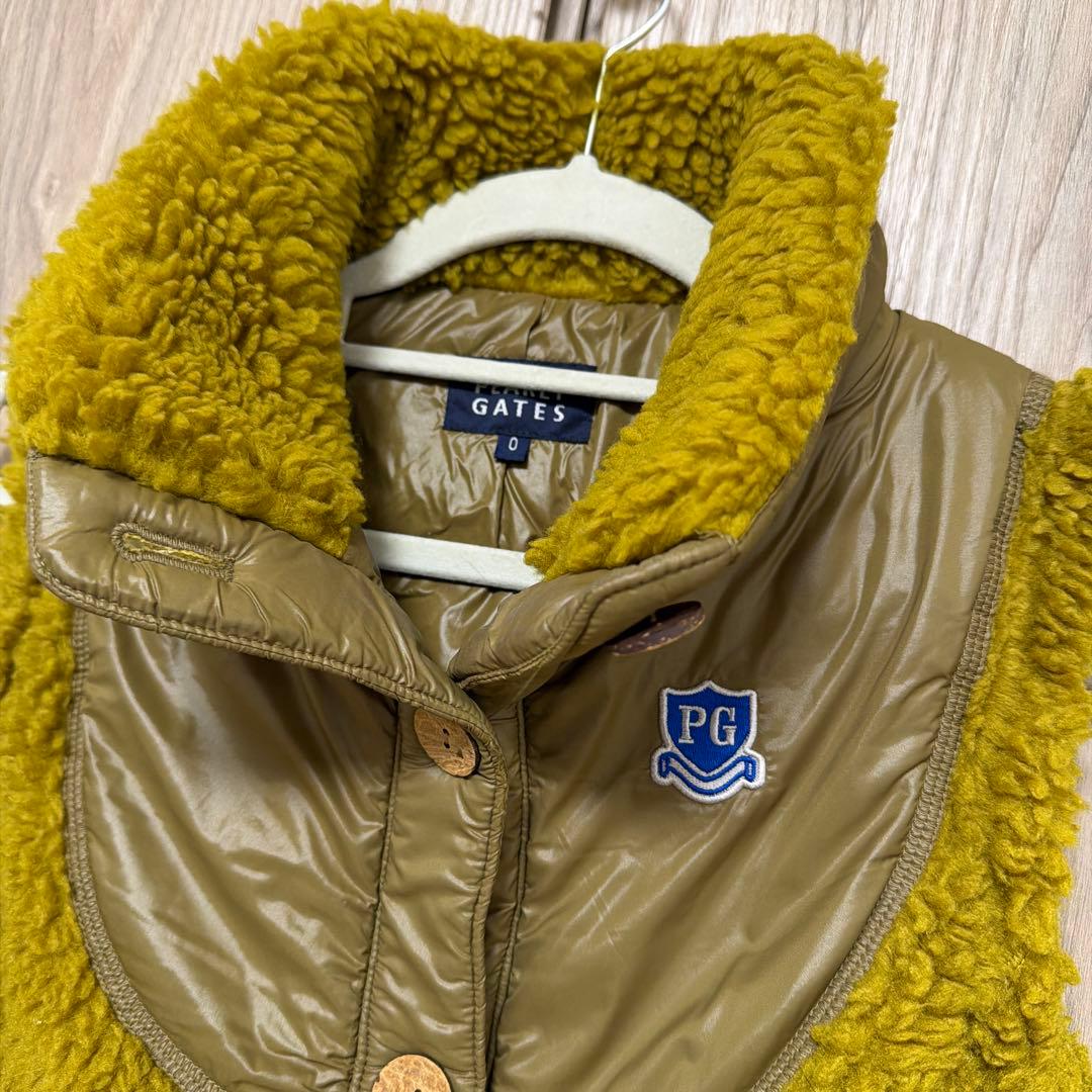 パーリーゲイツ　0サイズ　ボアベスト　　レディース