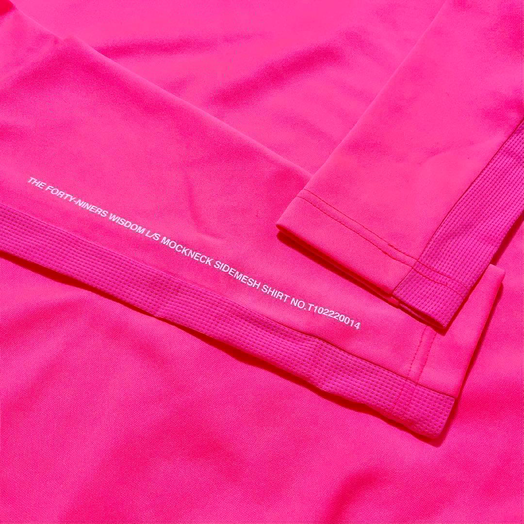 TFW49 モックネック 長袖 ネオンピンク