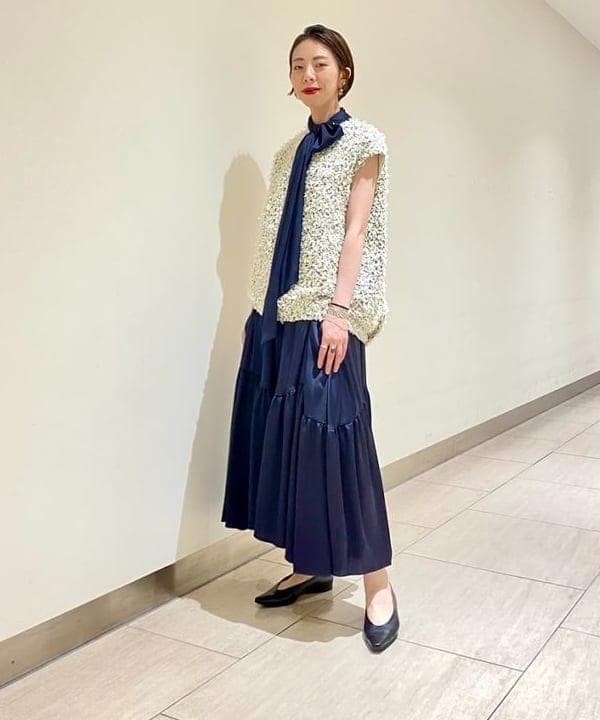 EFFE BEAMS 25A/W 49,500円カラミリボン ブラウス