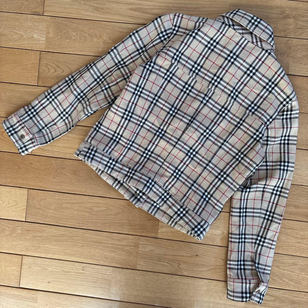 美品　希少　バーバリーブルーレーベル　ブルゾン　Gジャン　ノバチェック　38
