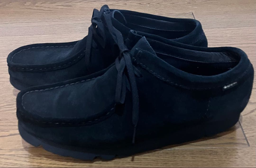 定価34,100 27cm クラークス ワラビー ゴアテックス ブラック