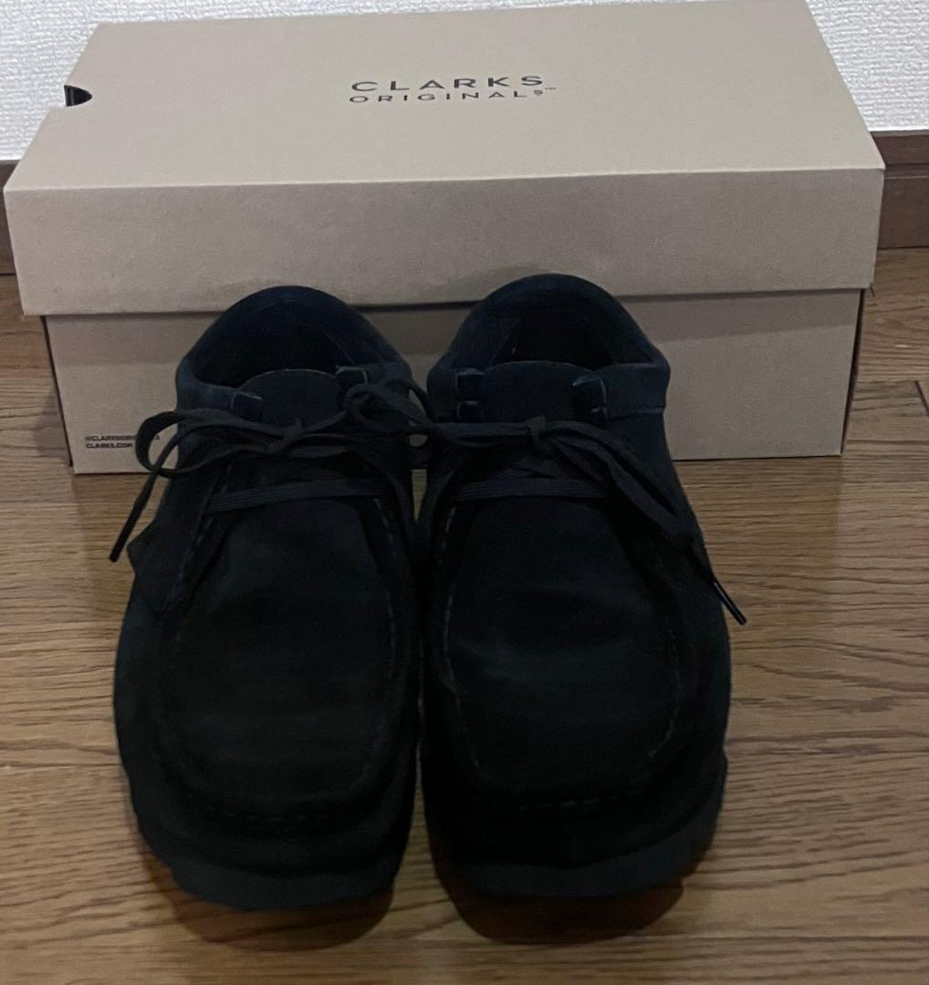 定価34,100 27cm クラークス ワラビー ゴアテックス ブラック