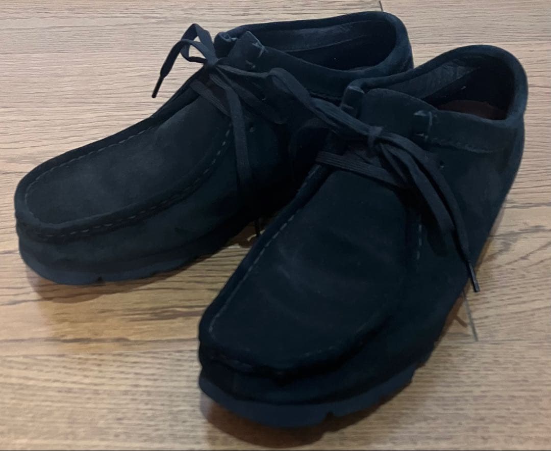 定価34,100 27cm クラークス ワラビー ゴアテックス ブラック