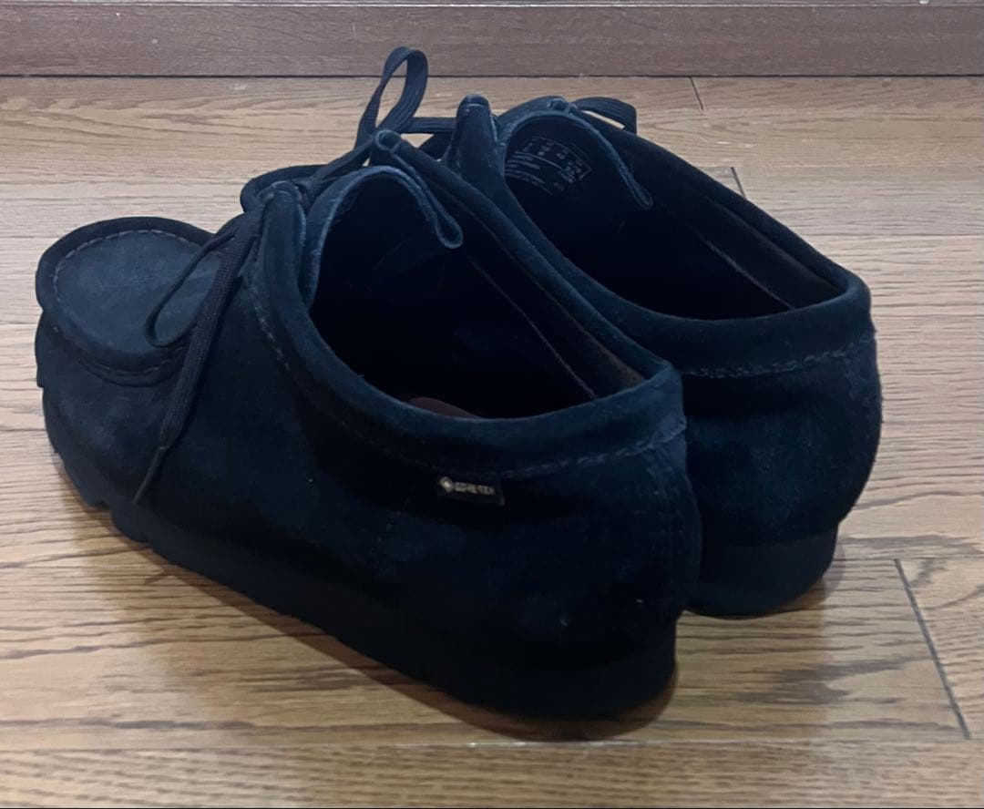 定価34,100 27cm クラークス ワラビー ゴアテックス ブラック