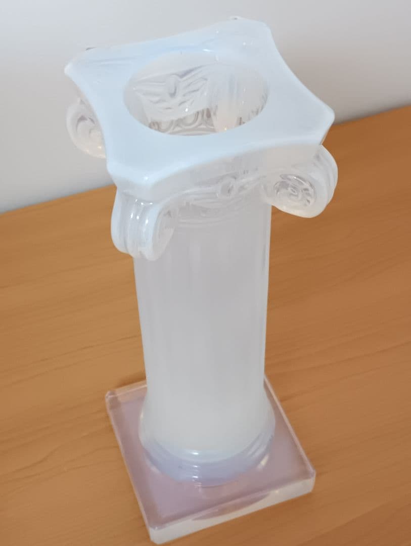 オパールセント カメイクリスタル フラワーベース 花瓶 オパリン