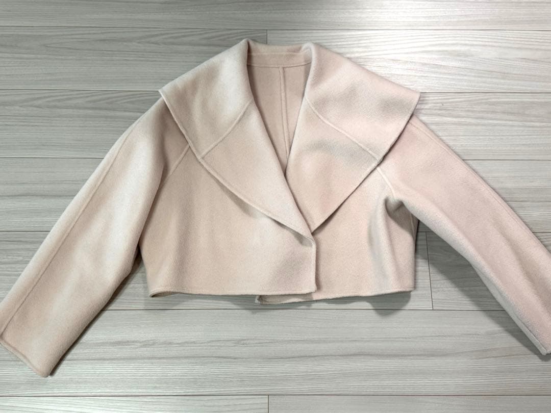 U-BIG REIMI ウールダブルフェイスショールカラーショートジャケット