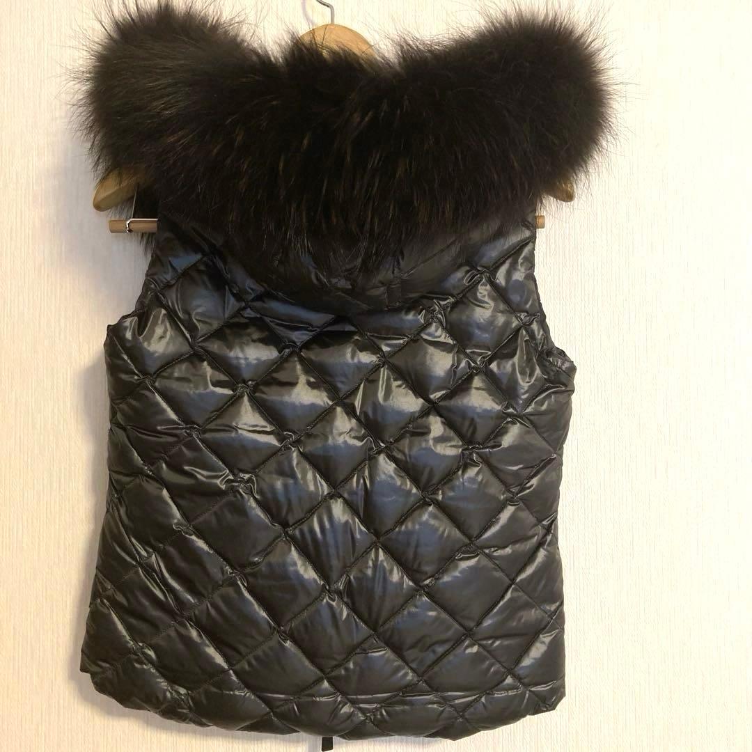 美品❣️TATRASリバーシブル　ダウンベスト　２WAY　グレージュ　レオパード