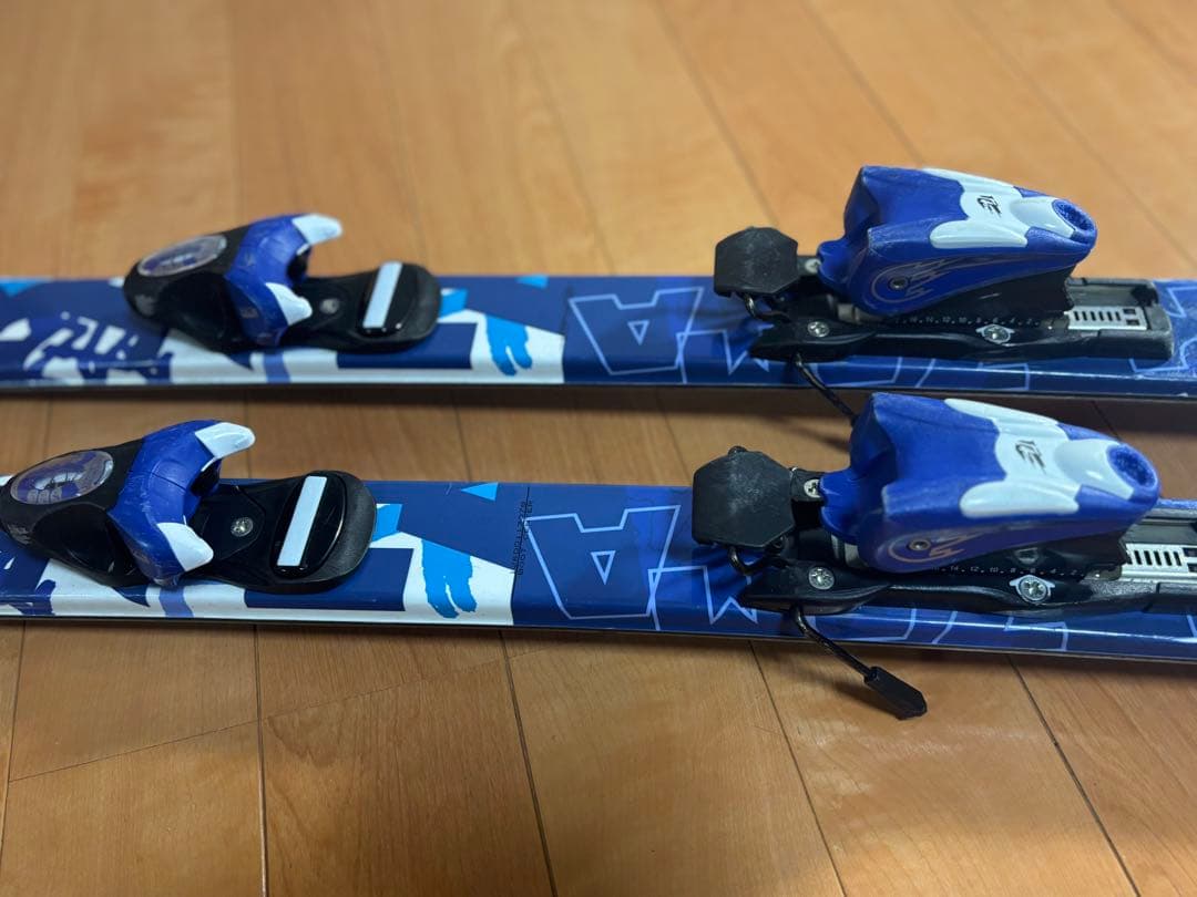 【中古】KAZUMA SPAX Jスキー板126cm、ブーツ、ストックセット