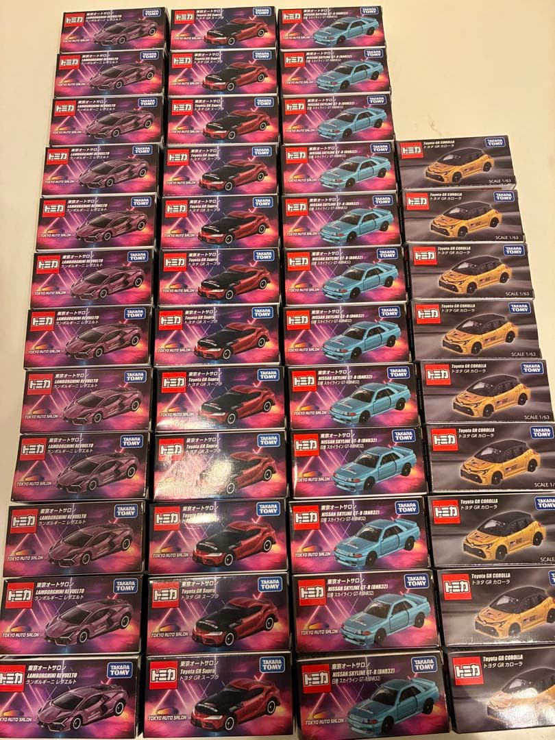【新品未使用4種】トミカ　東京オートサロン2026限定 12個x3種+9個x1種