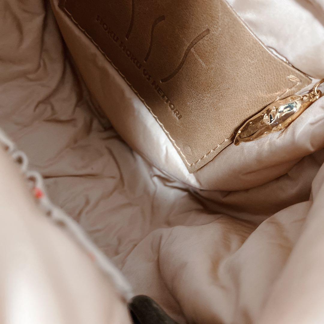 美品　エバゴス 2WAY ハンドバッグ ショルダーバッグ ストロー かごバッグ