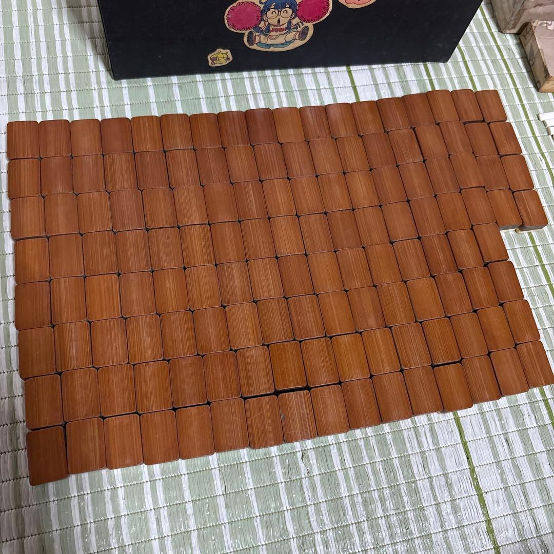 麻雀牌　天然素材　時代骨牌　竹背牌　昭和　レトロ　希少　レア　索子　タケノコ