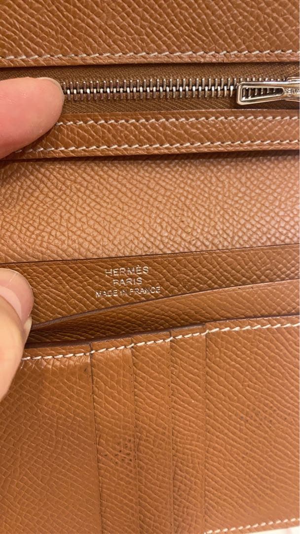 エルメス　ベアンコンパクト　ゴールド