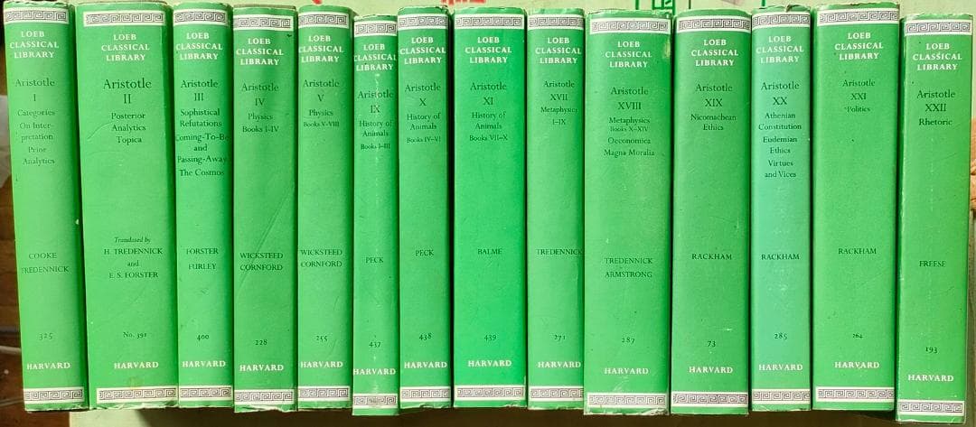 アリストテレス Loeb Classical Library