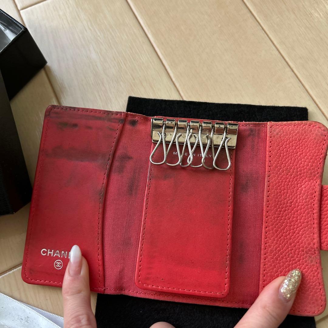 CHANEL♡キャビアスキン キーケース