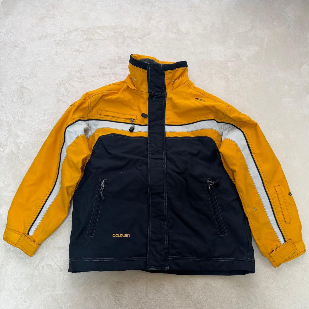 ゴールドウイン　スキーウェア　紺黄色　L 男性用　手袋プレゼント