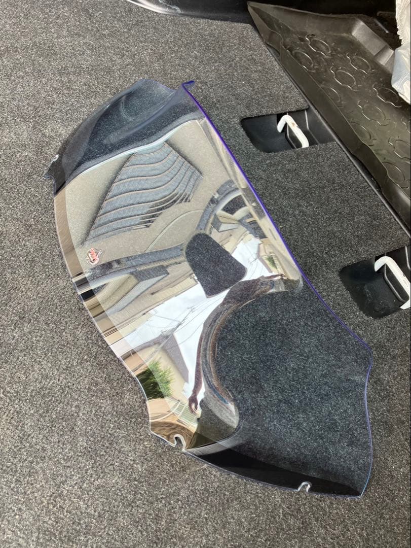 ロードグライド ウインドシールド ブルーアイス 9インチ クロックワークス