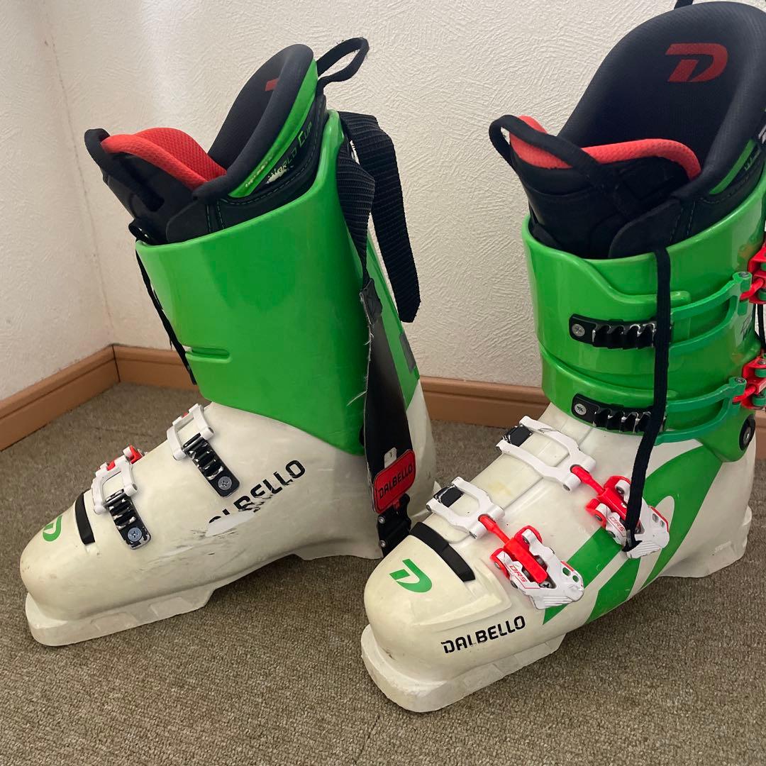 DALBELLO スキー ブーツ ホワイト/グリーン/レッド27.5センチ
