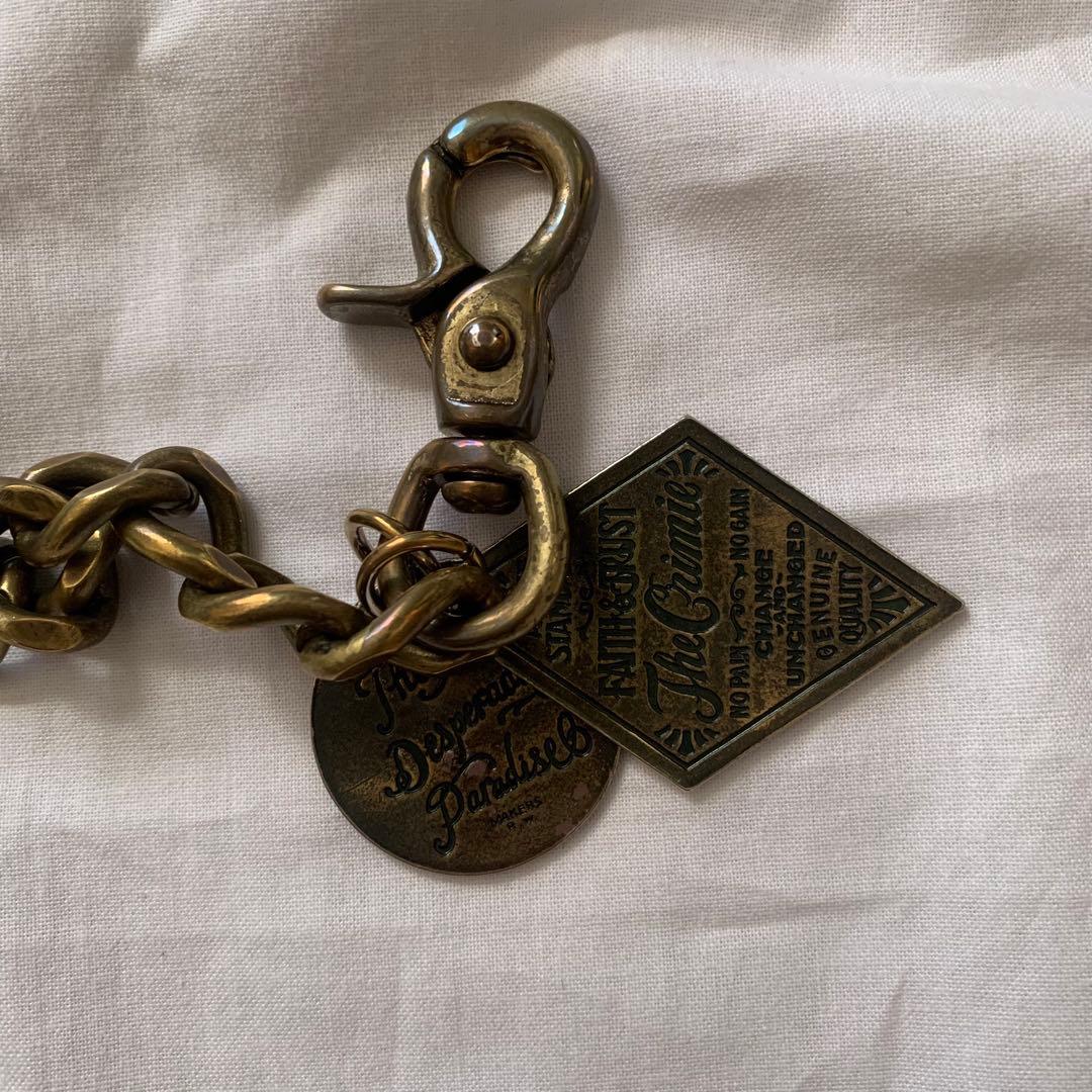 CRIMIE ウォレットチェーン　メンズ　クライミー　ゴールド　バイカールード