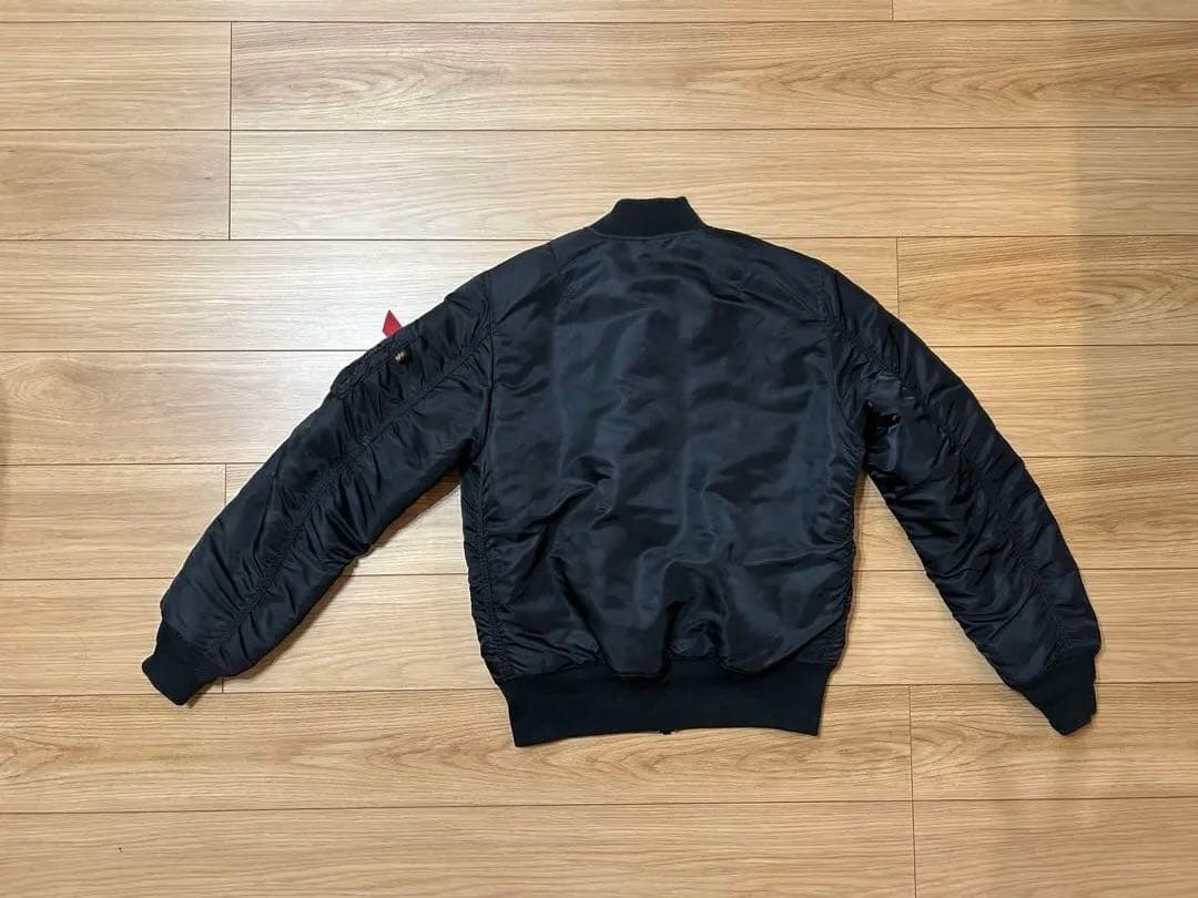 ALPHA INDUSTRIES MA-1リバーシブル/L/ナイロン/ブラック