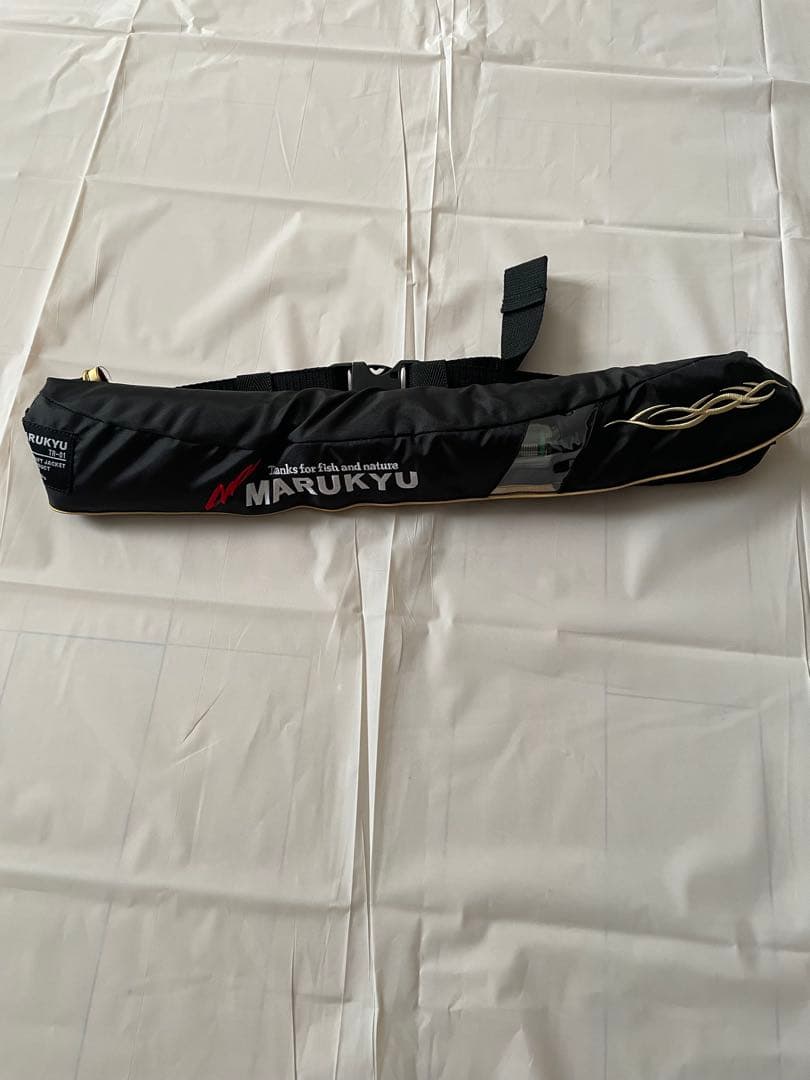 MARUKYU ライフジャケット ブラック 取扱説明書付き　使用回数1回