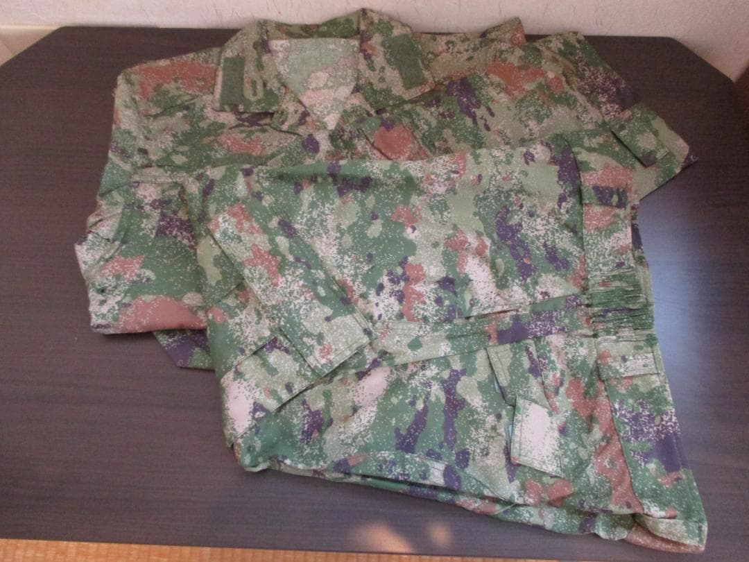 未使用　中国軍　21式　星空迷彩　戦闘服　迷彩服　軍服　上下セット　サイズM