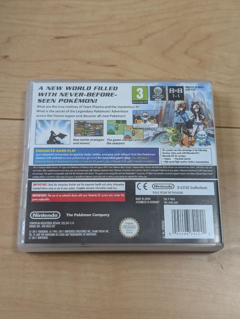 ポケモン ホワイト バージョン　欧州版