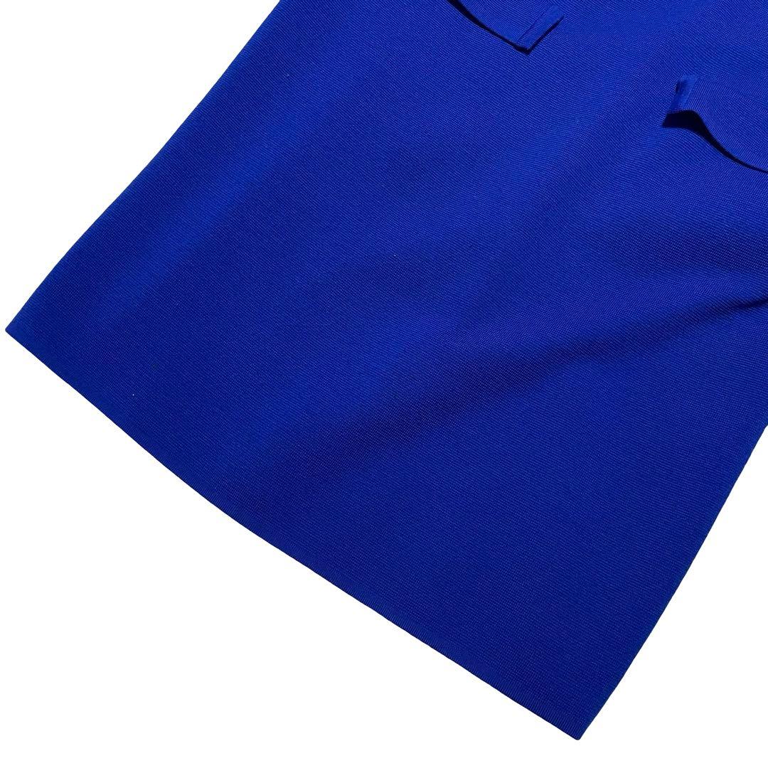 イヴサンローラン　ワンピース　金ボタン　90s ブルー　青　168 レディース