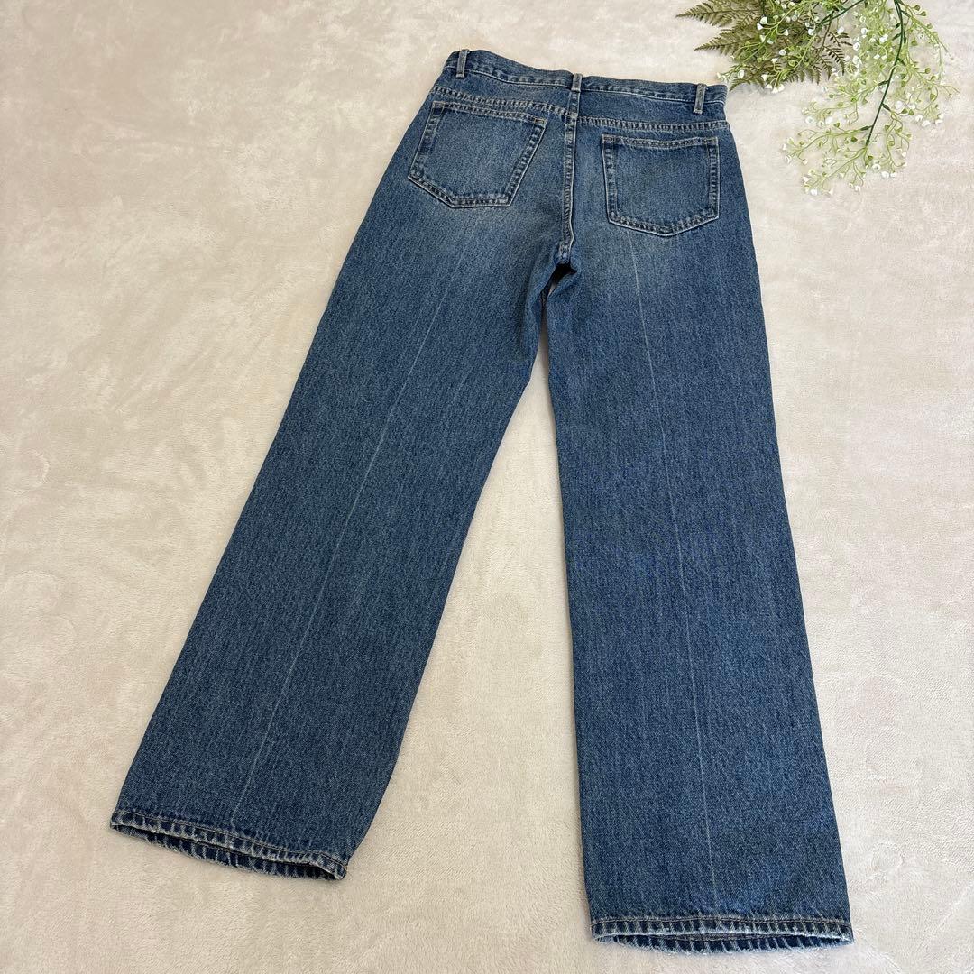 アダムエロペ フロント ホック デニム ブラウス＆パンツ セットアップ 2025