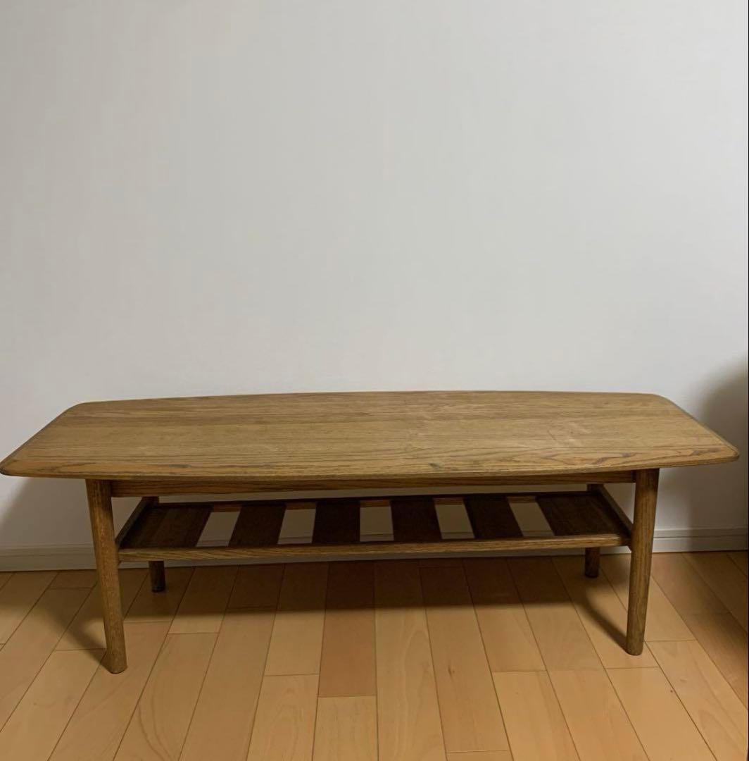 ローテーブル　幅125㎝　奥行49㎝　高さ40㎝（可変して高さ60㎝にもできる）