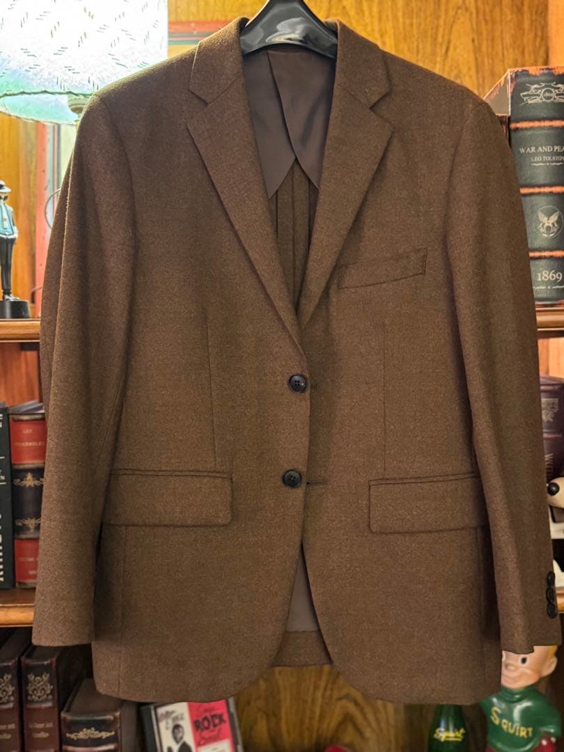 M　エディフィス　ブラウン ウール セットアップ　スーツ