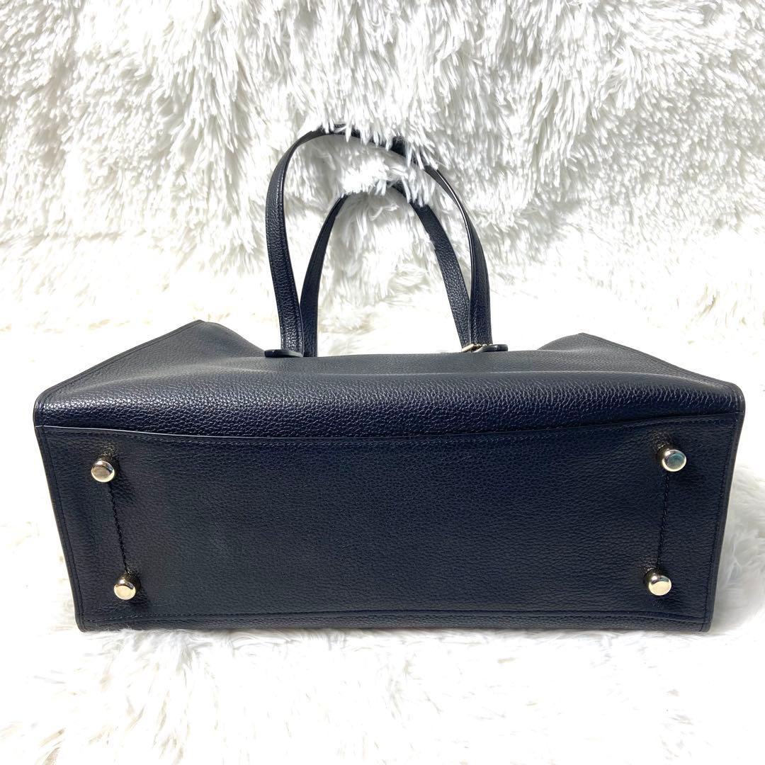 【COACH】美品！2way レザー　ハンドバッグ　ショルダーバック　ブラック