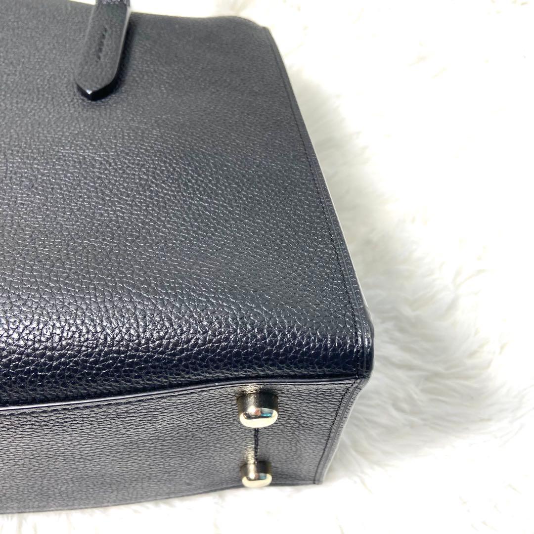 【COACH】美品！2way レザー　ハンドバッグ　ショルダーバック　ブラック