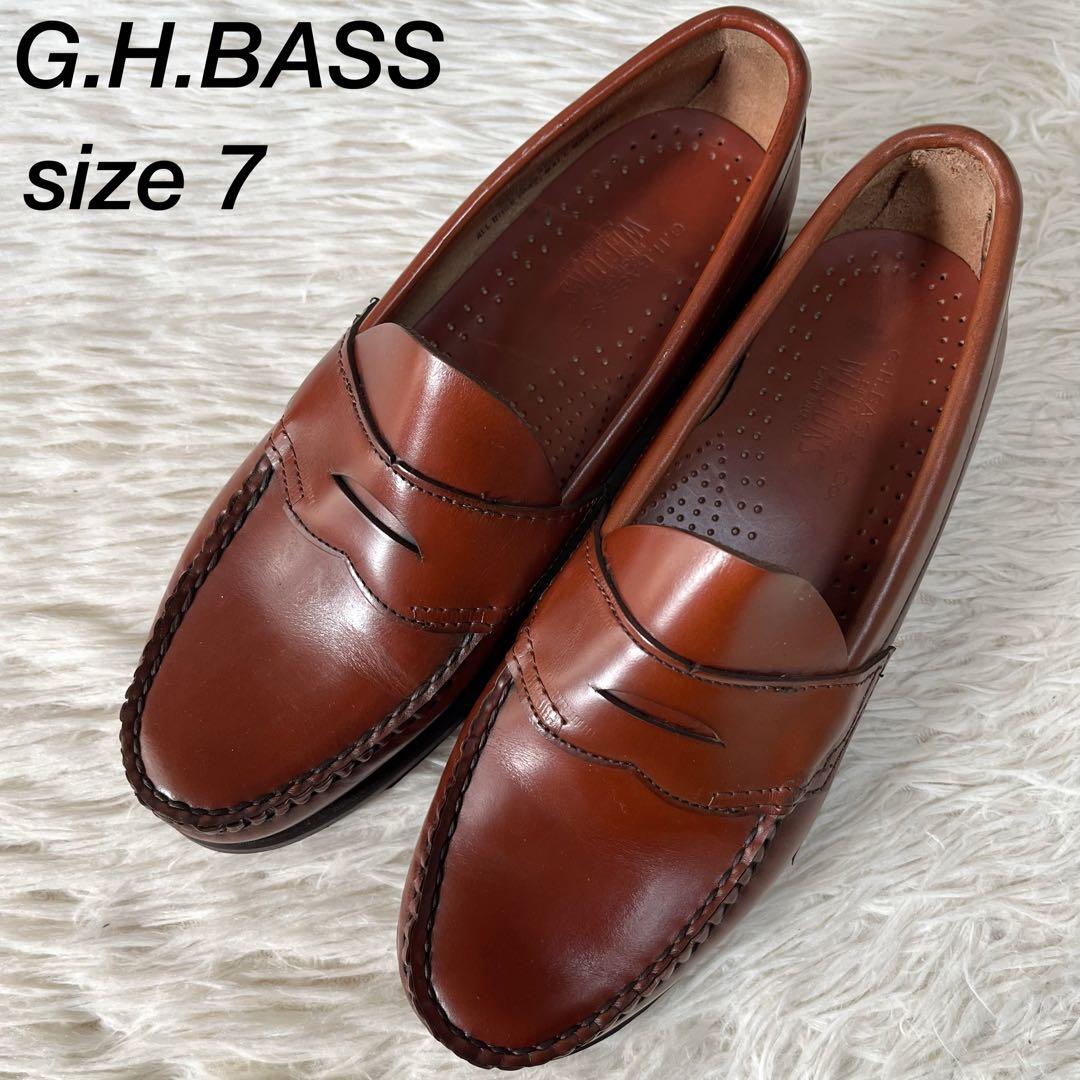 【美品】希少　ジーエイチバス　USA製 ウィージャンズ　ペニーローファー