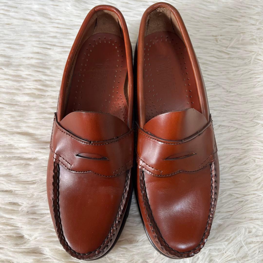 【美品】希少　ジーエイチバス　USA製 ウィージャンズ　ペニーローファー