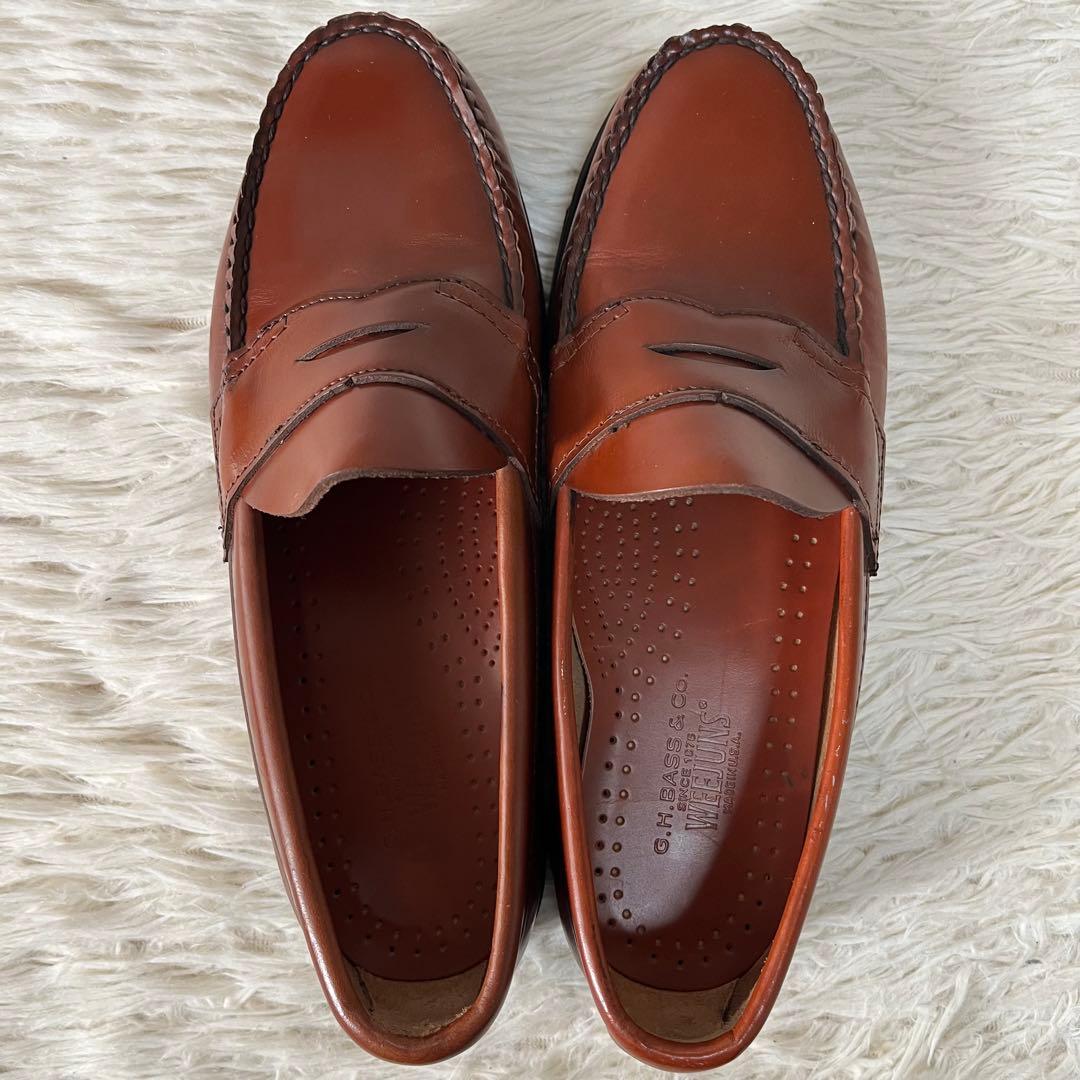 【美品】希少　ジーエイチバス　USA製 ウィージャンズ　ペニーローファー