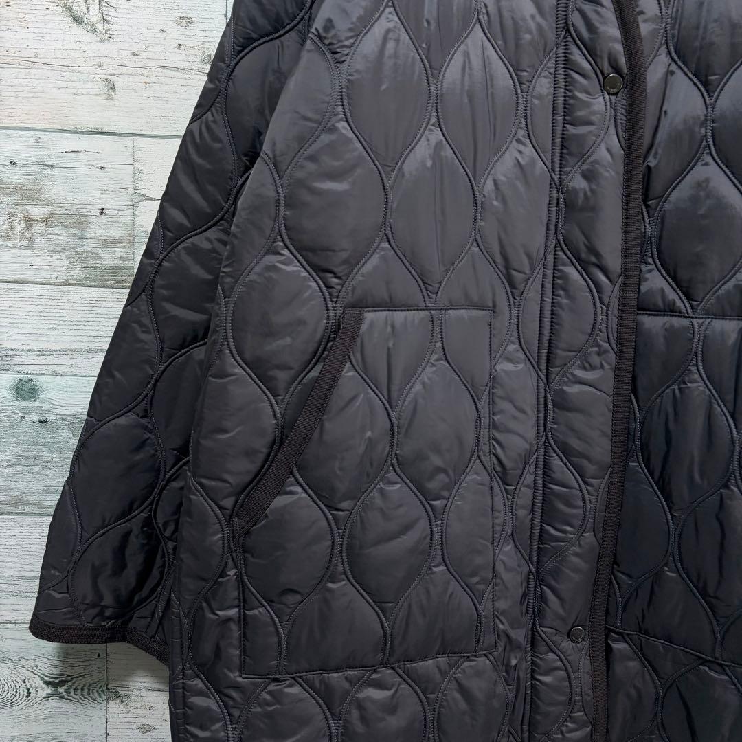 ☆未使用☆最高級モラビト　キルティングコート　グレー　ダブルジップ　皮革　40
