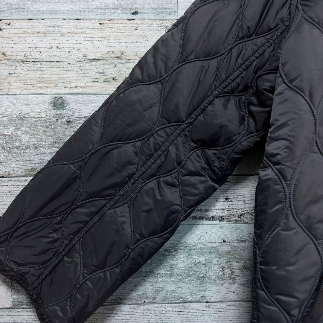 ☆未使用☆最高級モラビト　キルティングコート　グレー　ダブルジップ　皮革　40