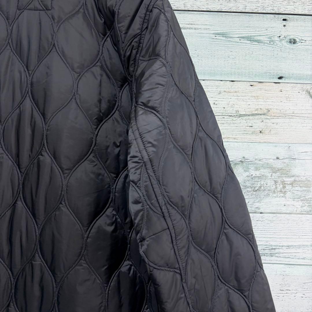 ☆未使用☆最高級モラビト　キルティングコート　グレー　ダブルジップ　皮革　40