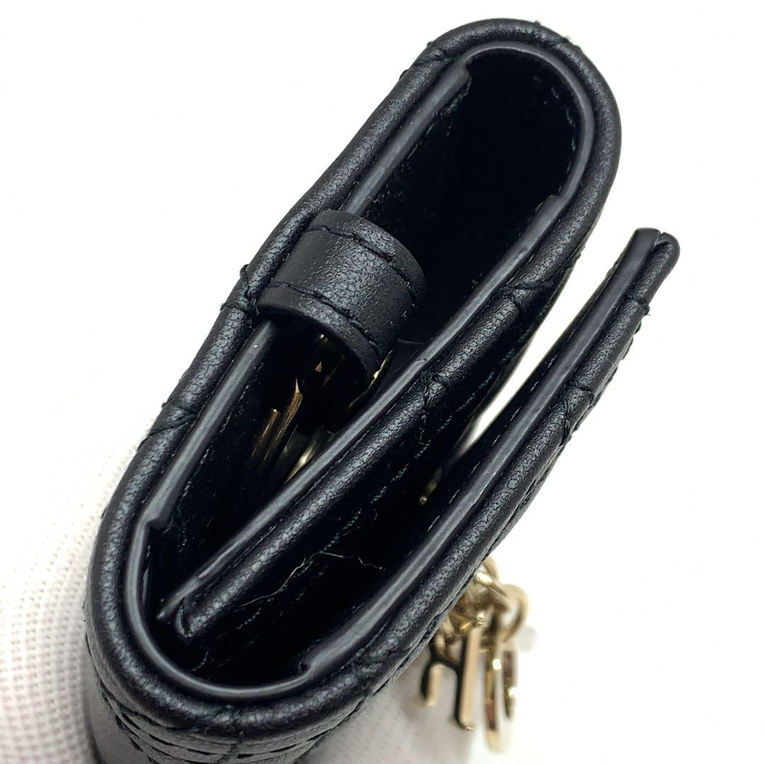 My Dior ディオール ラムスキン カナージュ 黒 キーケース 124139