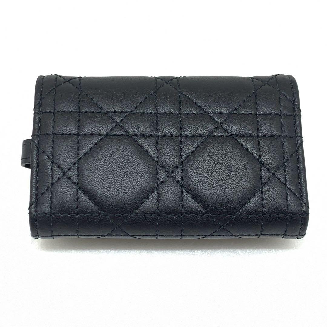 My Dior ディオール ラムスキン カナージュ 黒 キーケース 124139