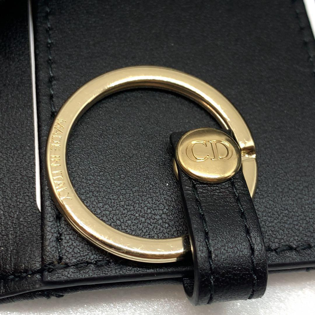 My Dior ディオール ラムスキン カナージュ 黒 キーケース 124139