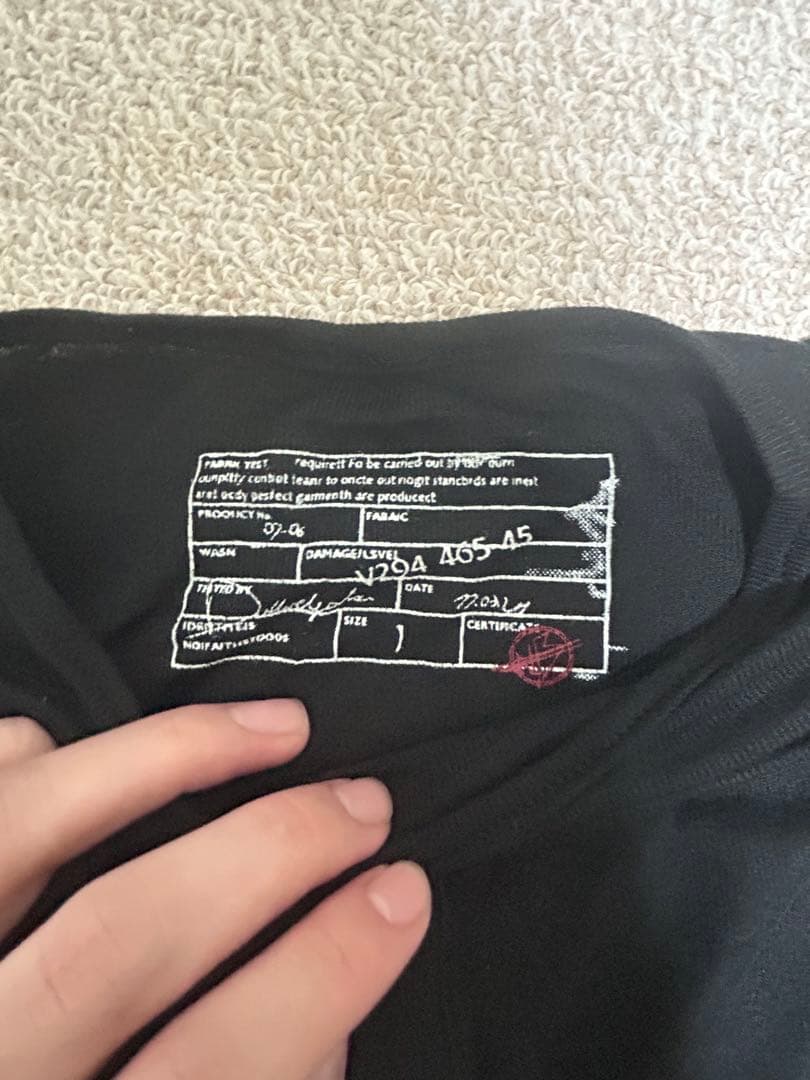 NO/FAITH STUDIOS ダブルレイヤードボタンロングスリーブ 黒