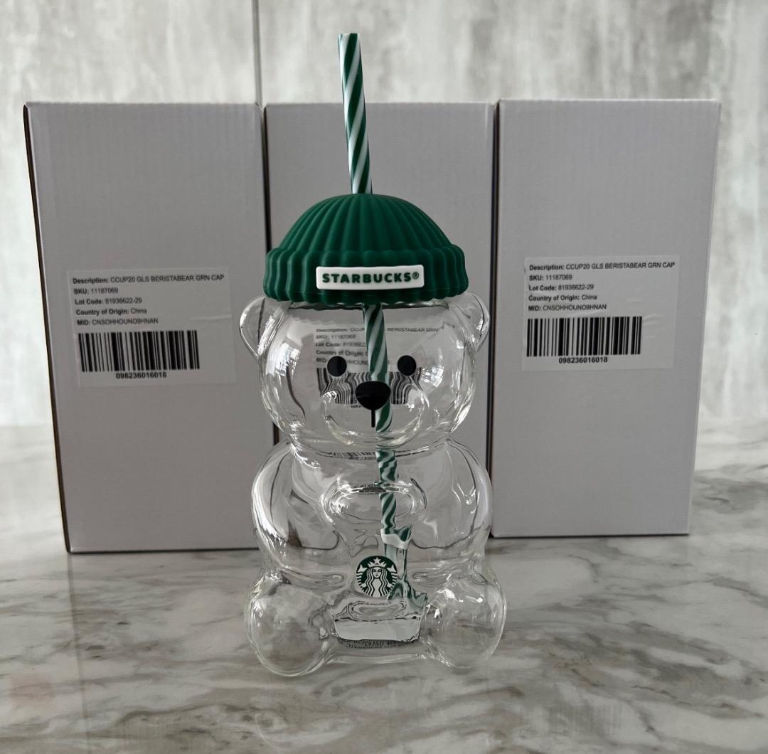 【正規品・海外限定】スターバックス ベアリスタ グラス タンブラーコールドカップ