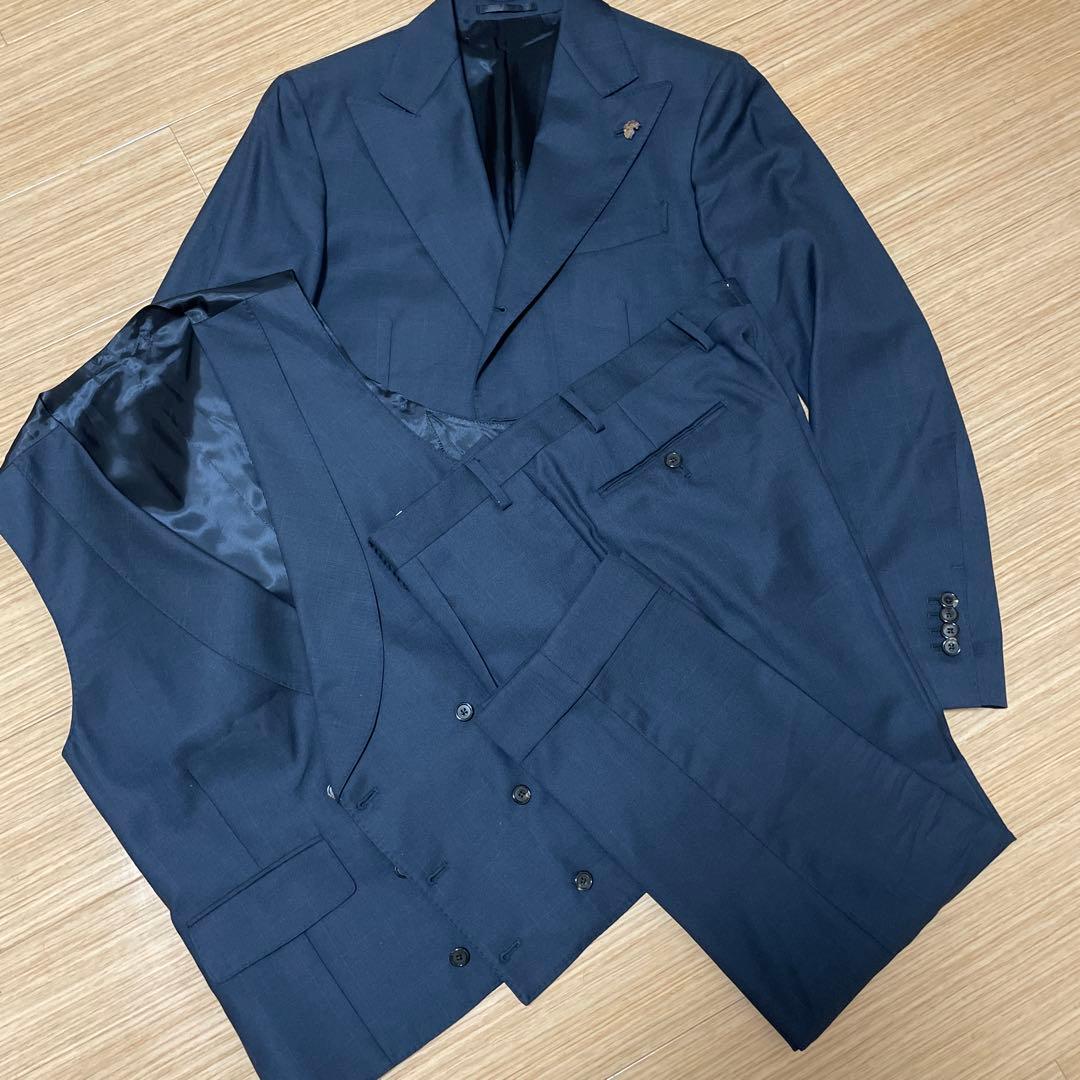 ガブリエレパジーニ　スリーピース　ネイビースーツ　48サイズ