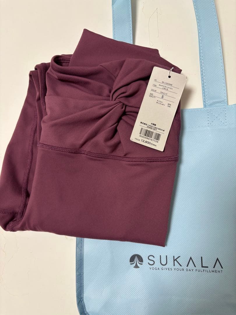 【新品】SUKALA スカーラ ECO ウエストツイストレギンス モカピンク S