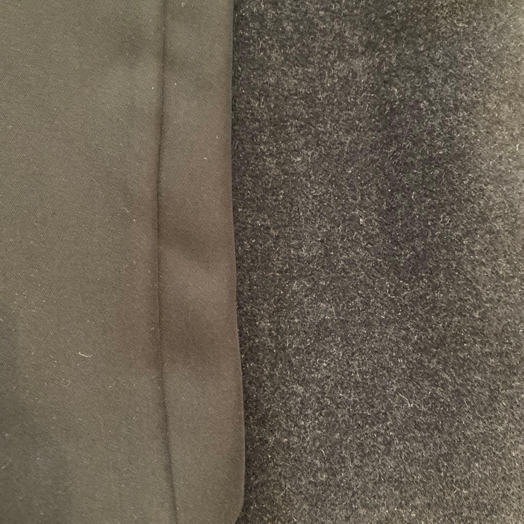 【まさと】アンゴラ混　チェスターコート ロングコート　チャコールグレー