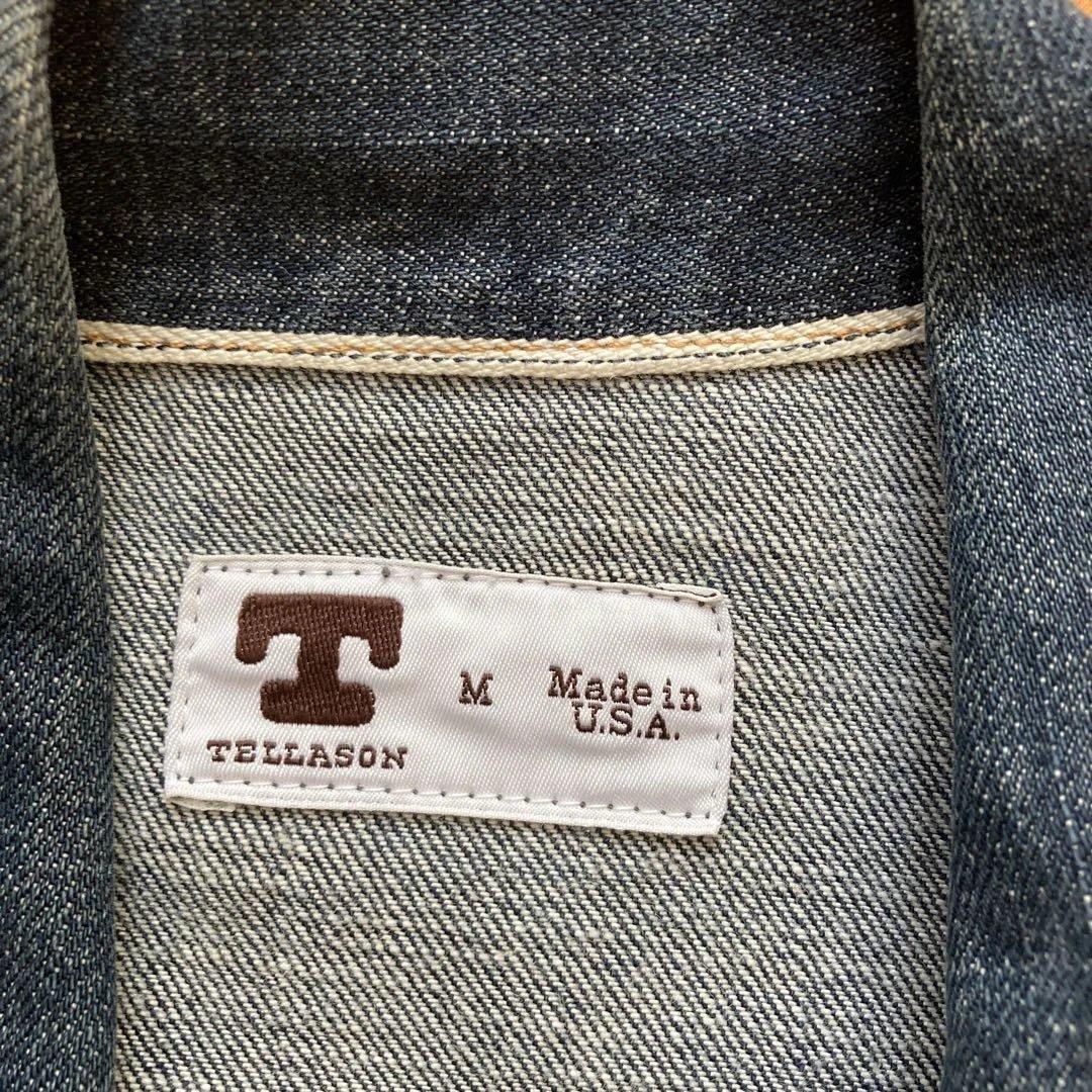 TELLASON デニムカバーオール アメリカ製 コーンデニム ホワイトオーク